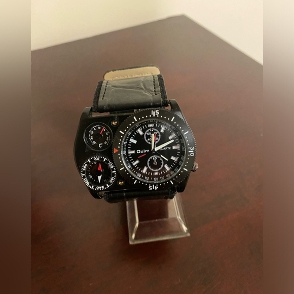 Black Multi-Function Watch with Compass - Picture 1 of 3